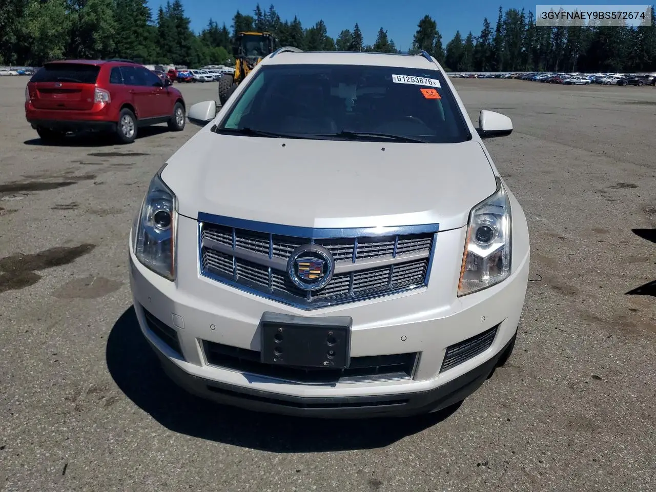 2011 Cadillac Srx Luxury Collection VIN: 3GYFNAEY9BS572674 Lot: 61253876