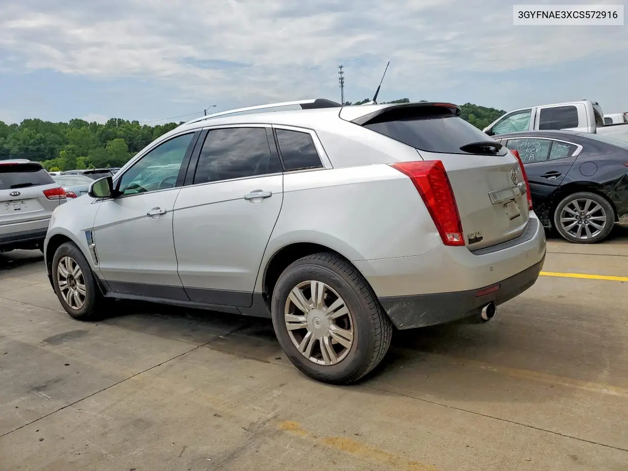 2012 Cadillac Srx Luxury Collection VIN: 3GYFNAE3XCS572916 Lot: 58700936