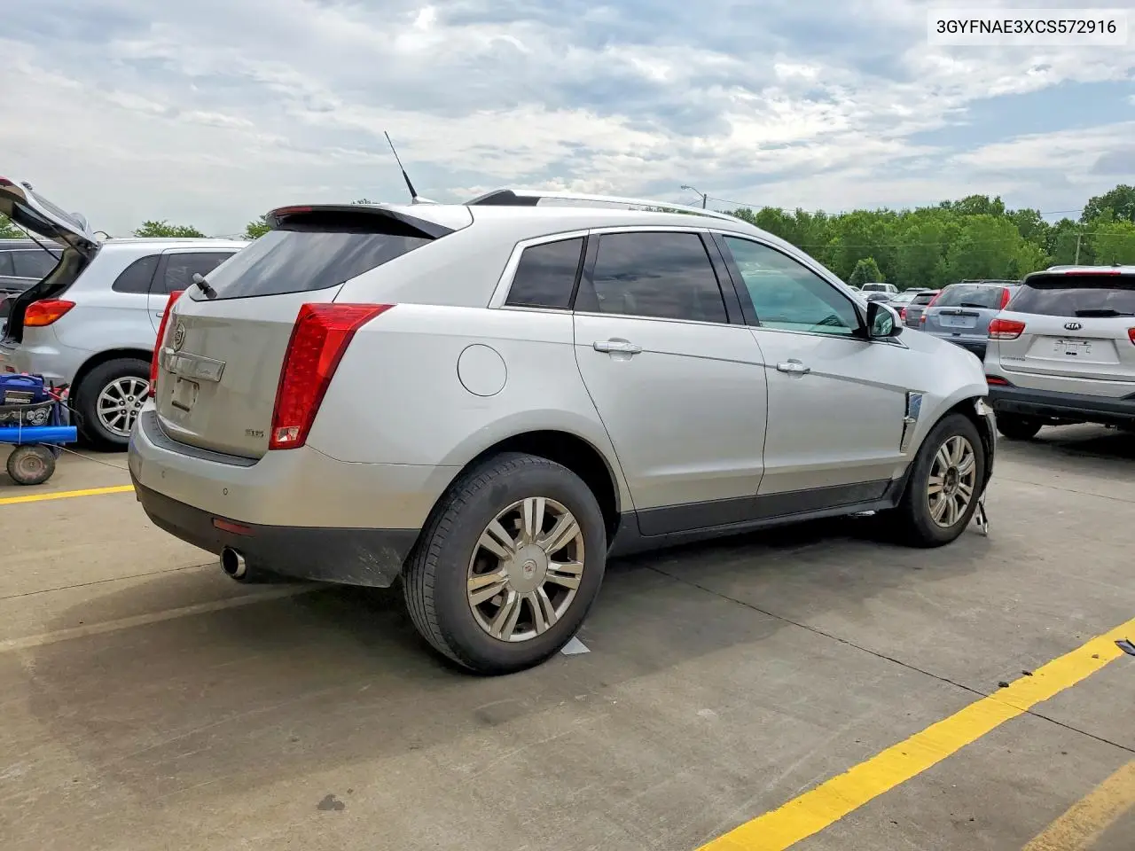 2012 Cadillac Srx Luxury Collection VIN: 3GYFNAE3XCS572916 Lot: 58700936