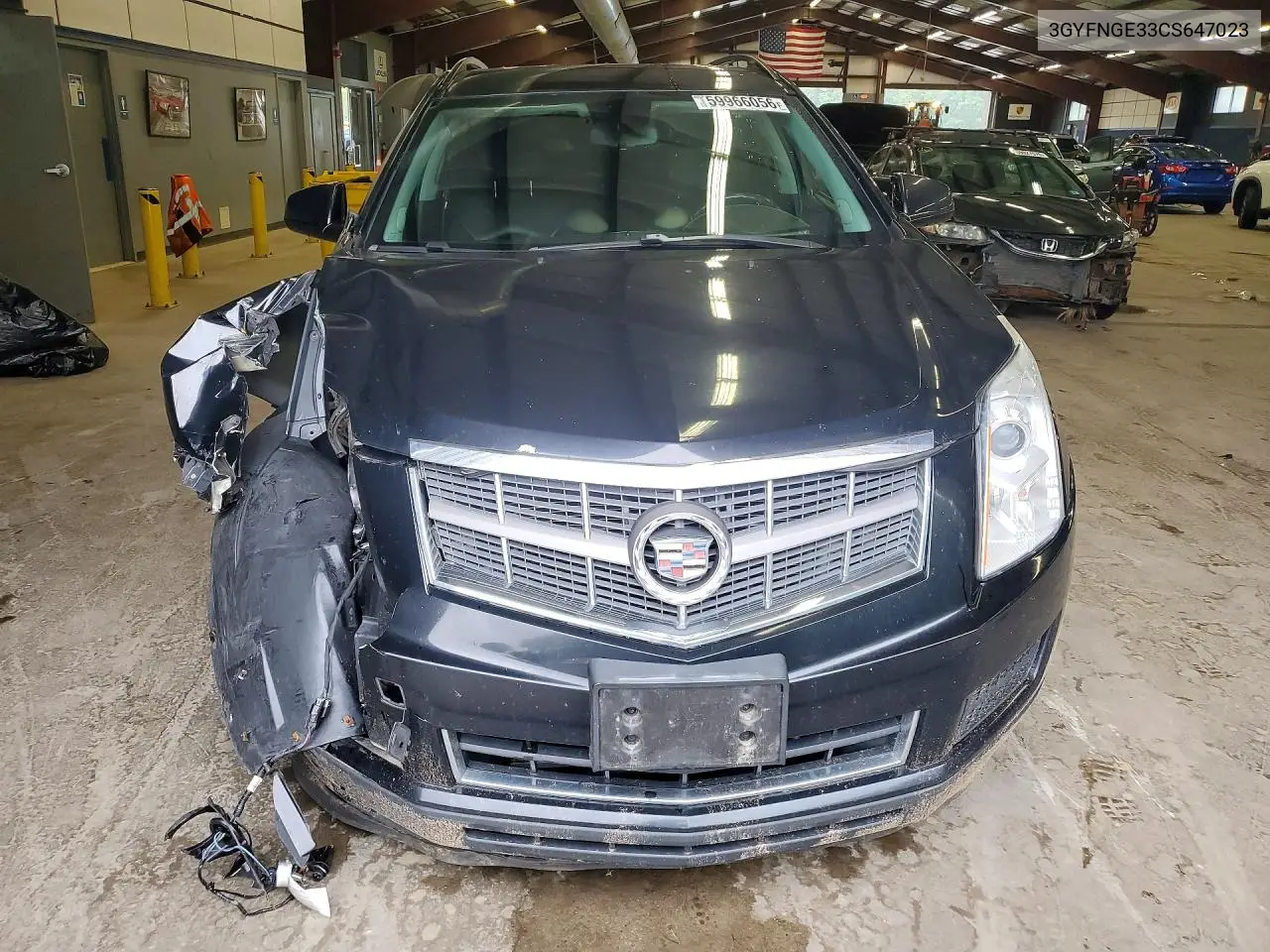 2012 Cadillac Srx VIN: 3GYFNGE33CS647023 Lot: 59966056