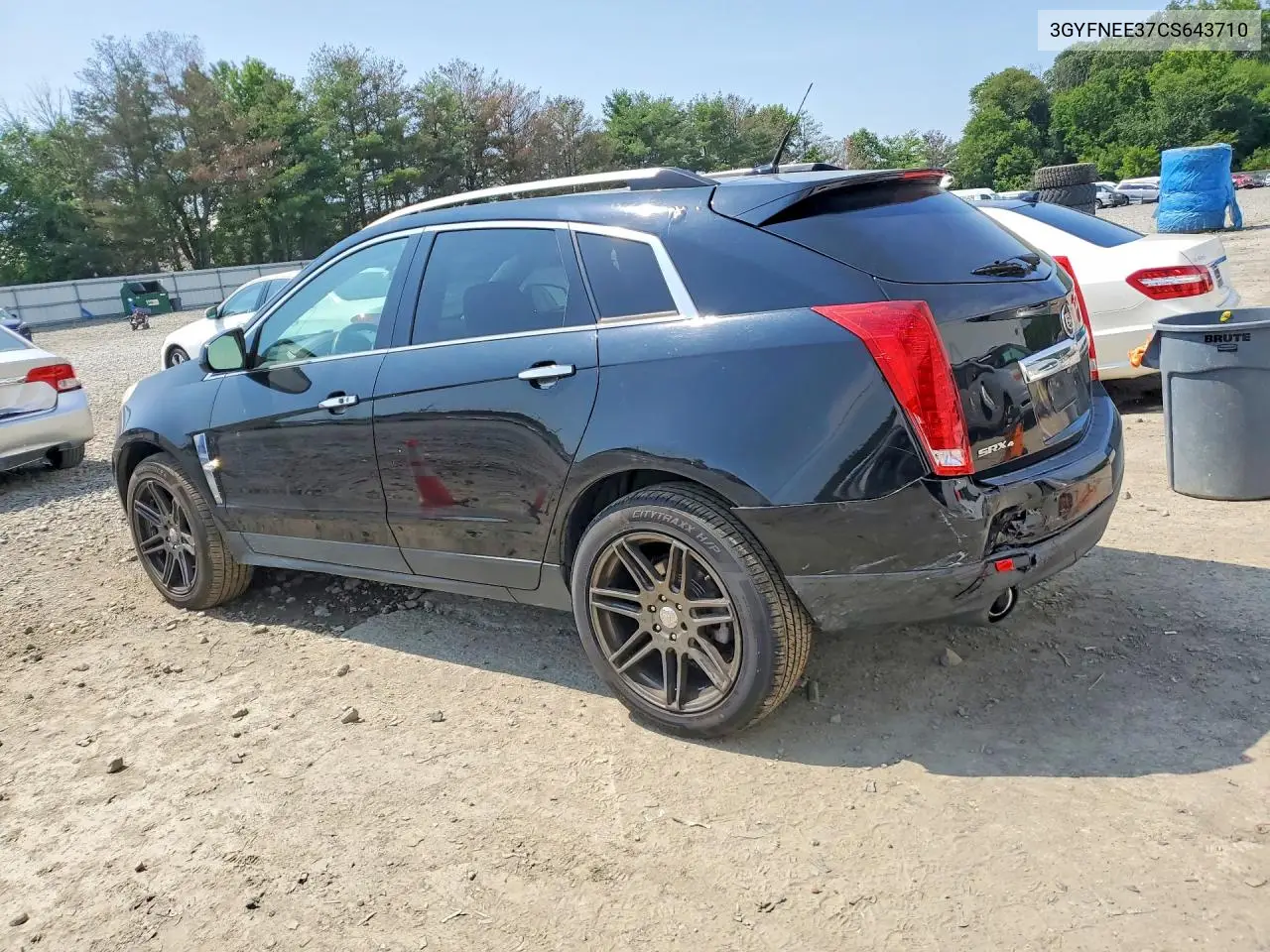 2012 Cadillac Srx Performance Collection VIN: 3GYFNEE37CS643710 Lot: 60150346