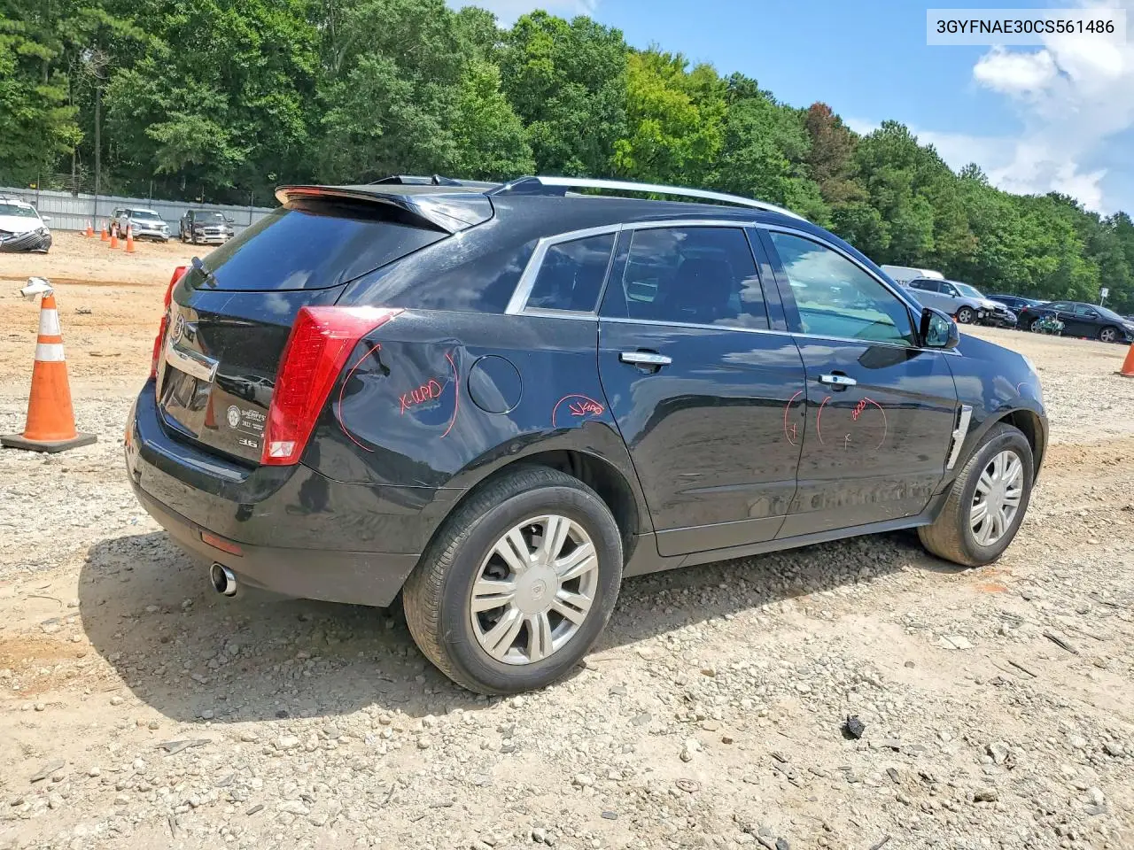 2012 Cadillac Srx Luxury Collection VIN: 3GYFNAE30CS561486 Lot: 60483106