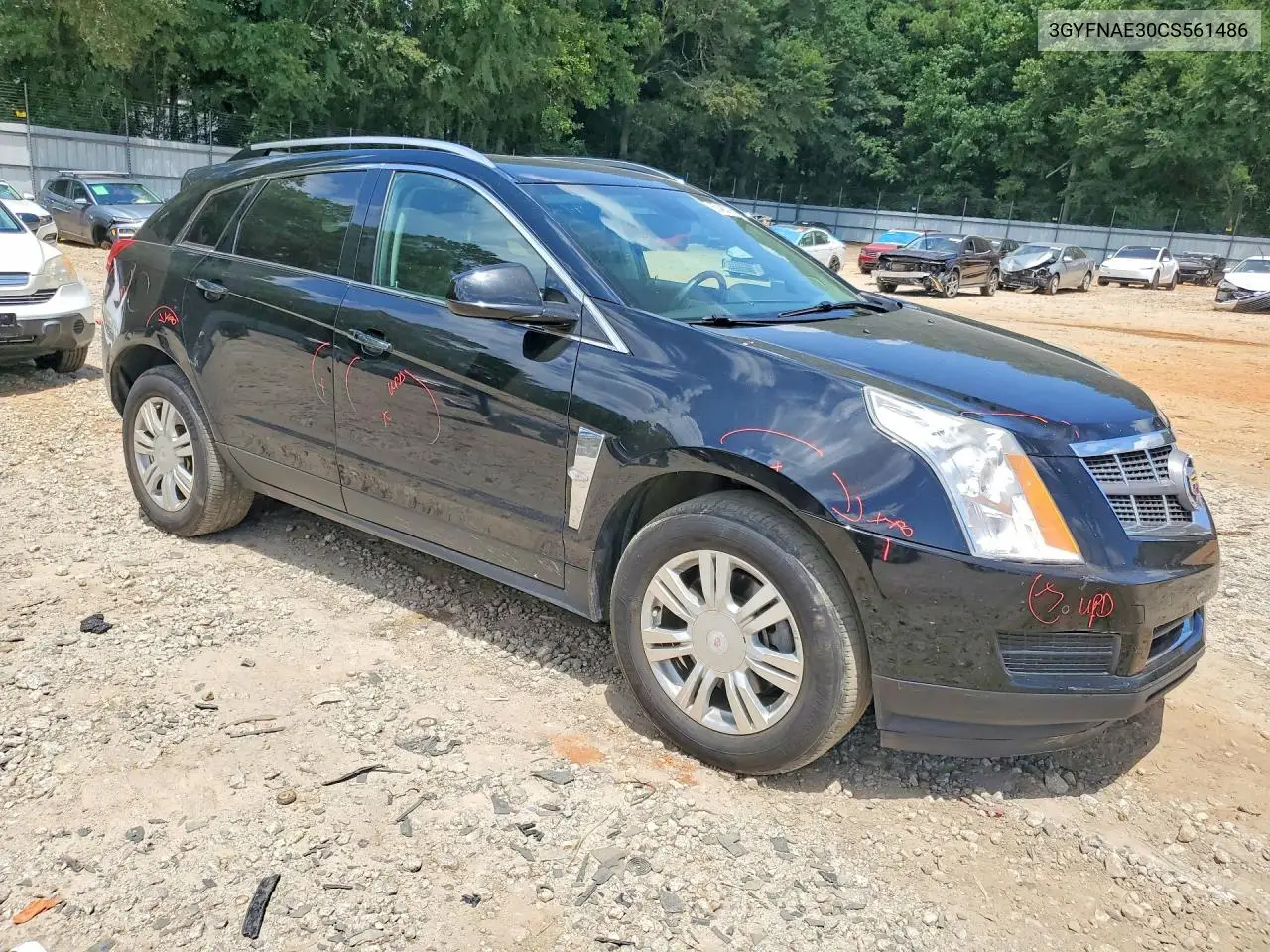 2012 Cadillac Srx Luxury Collection VIN: 3GYFNAE30CS561486 Lot: 60483106