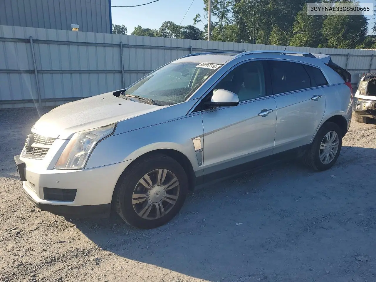 2012 Cadillac Srx Luxury Collection VIN: 3GYFNAE33CS500665 Lot: 60814776