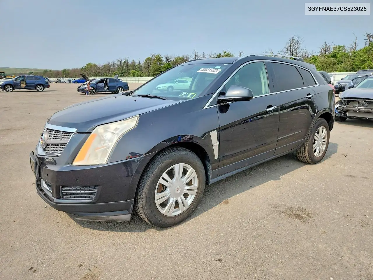 2012 Cadillac Srx Luxury Collection VIN: 3GYFNAE37CS523026 Lot: 60921936