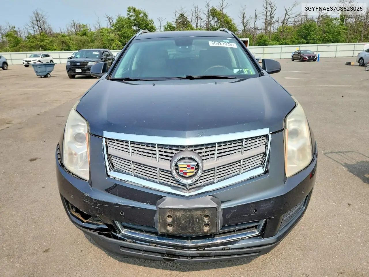 2012 Cadillac Srx Luxury Collection VIN: 3GYFNAE37CS523026 Lot: 60921936