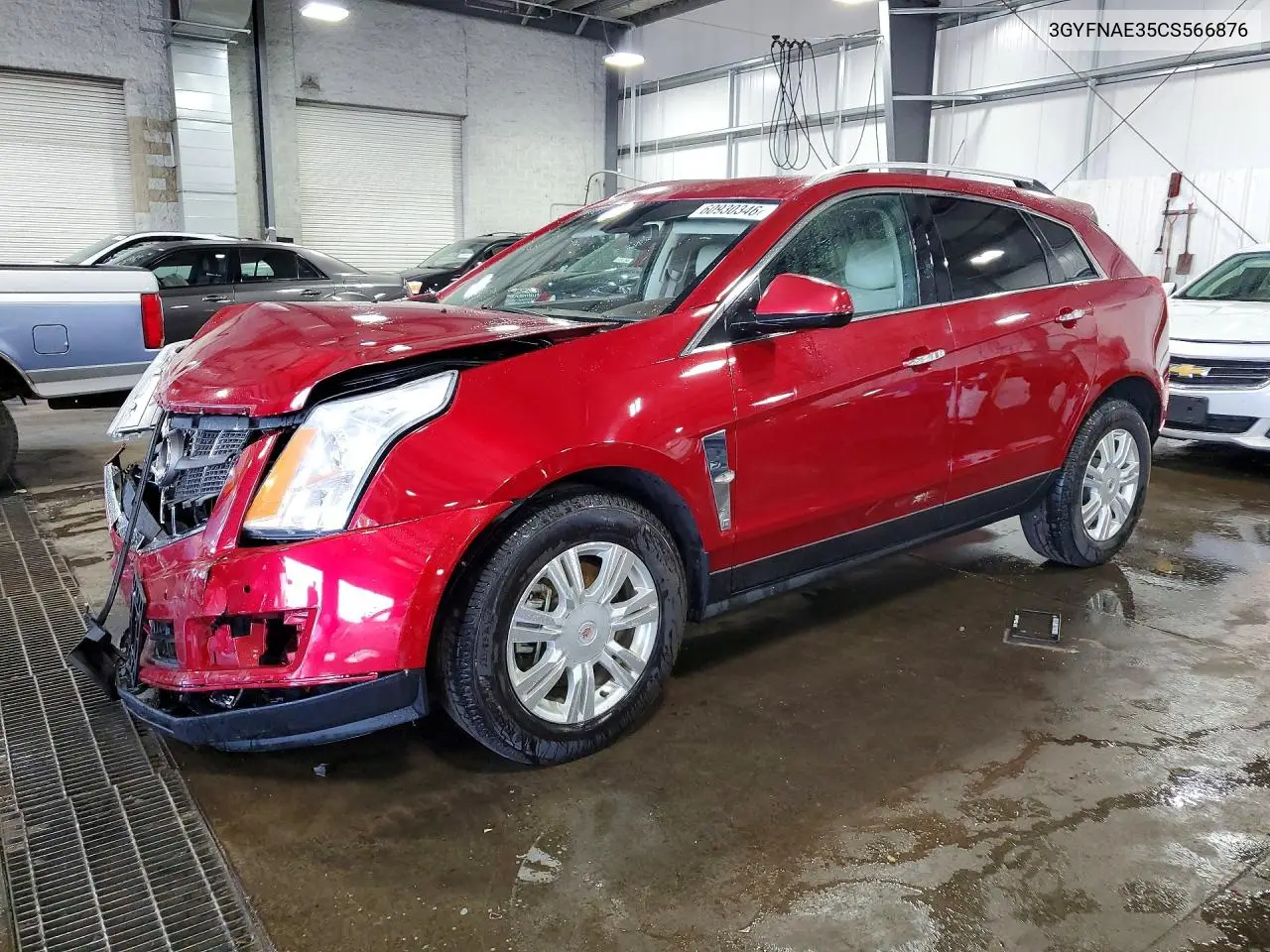 2012 Cadillac Srx Luxury Collection VIN: 3GYFNAE35CS566876 Lot: 60930346