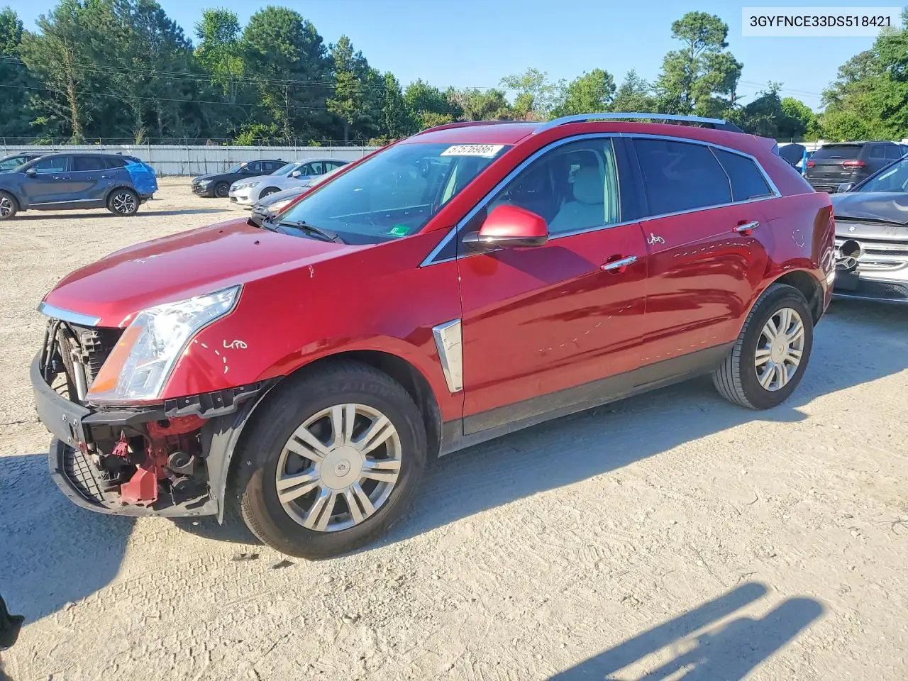 2013 Cadillac Srx Luxury Collection VIN: 3GYFNCE33DS518421 Lot: 57576986