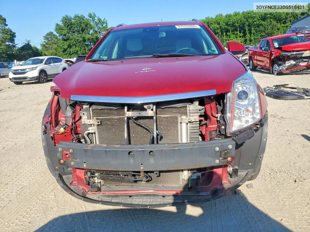 2013 Cadillac Srx Luxury Collection VIN: 3GYFNCE33DS518421 Lot: 57576986