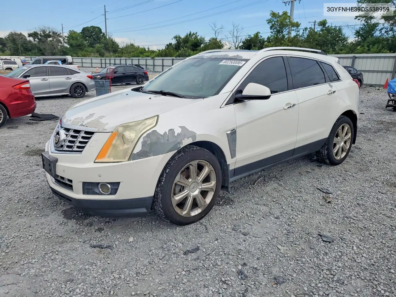 2013 Cadillac Srx Performance Collection VIN: 3GYFNHE39DS538959 Lot: 60250006