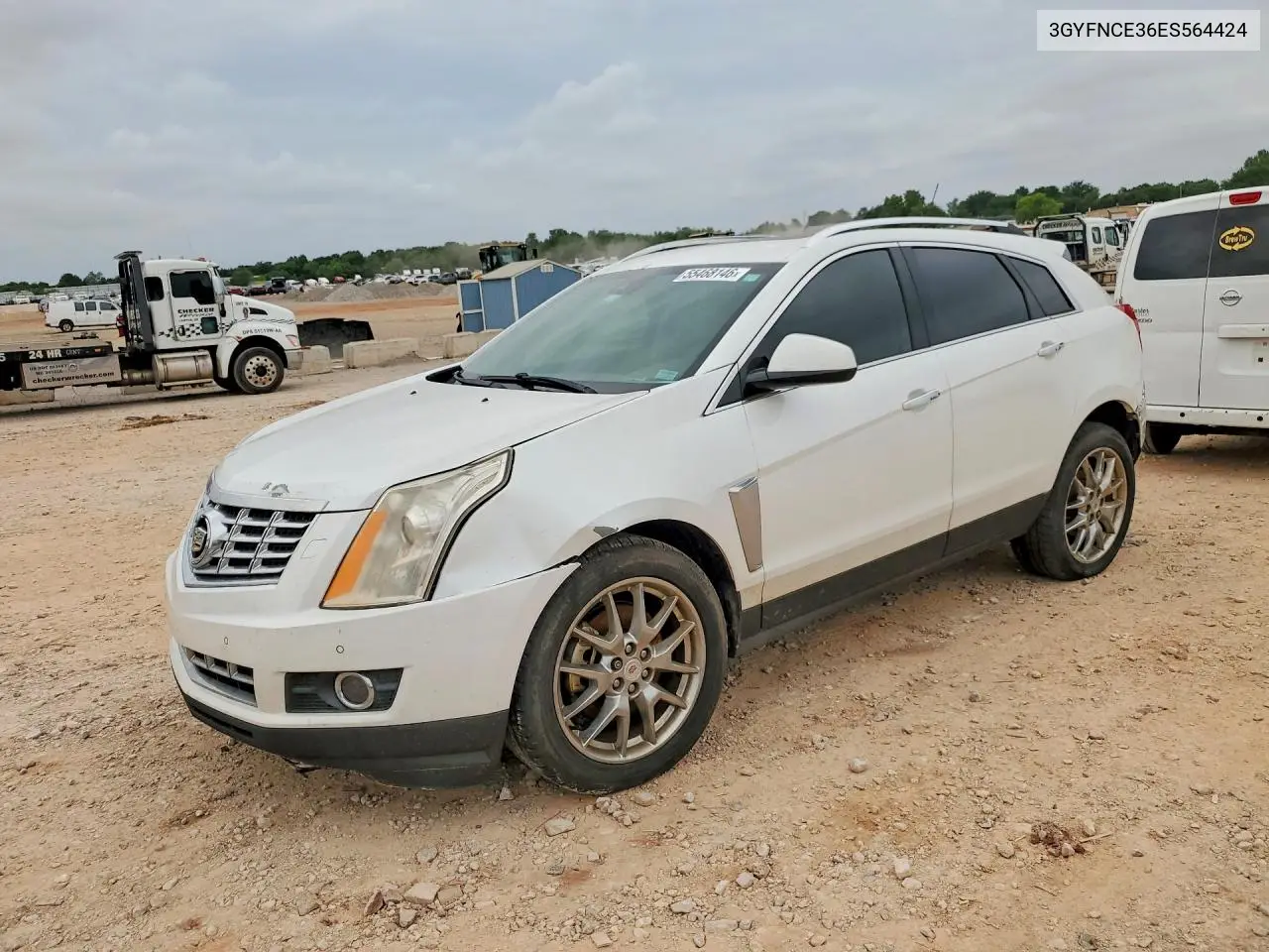 2014 Cadillac Srx VIN: 3GYFNCE36ES564424 Lot: 55468146