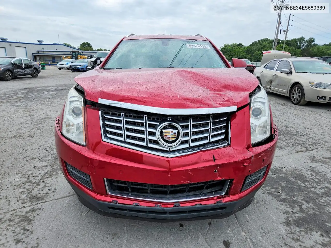 2014 Cadillac Srx Luxury Collection VIN: 3GYFNBE34ES680389 Lot: 58573136