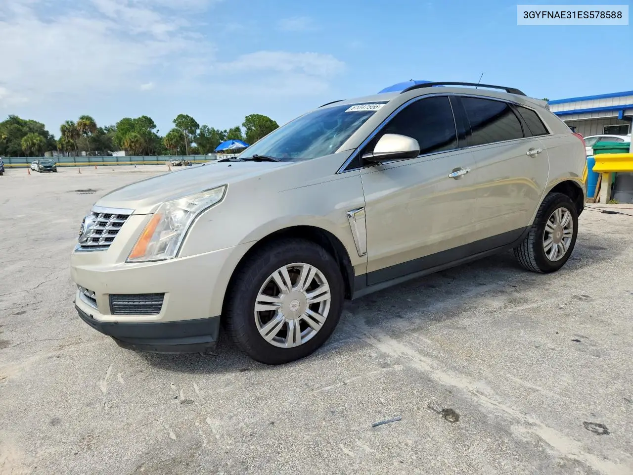 2014 Cadillac Srx VIN: 3GYFNAE31ES578588 Lot: 61047556
