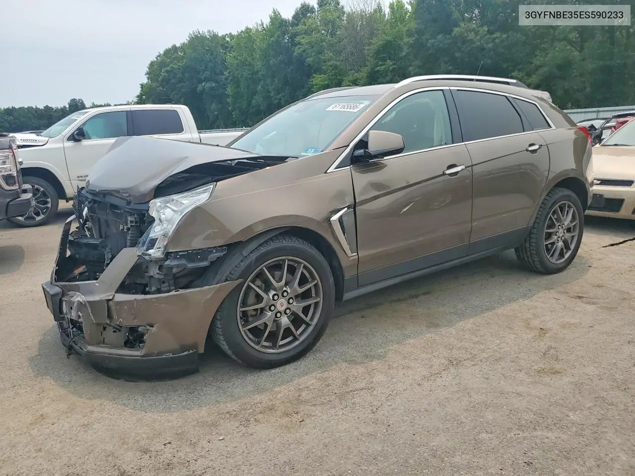 2014 Cadillac Srx Luxury Collection VIN: 3GYFNBE35ES590233 Lot: 61165686