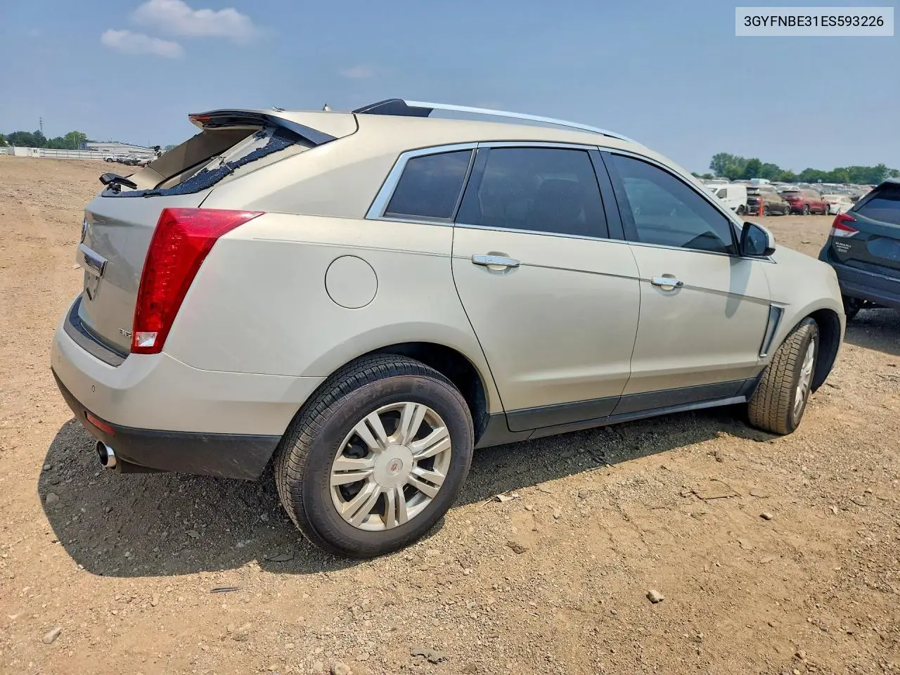 2014 Cadillac Srx Luxury Collection VIN: 3GYFNBE31ES593226 Lot: 61317706