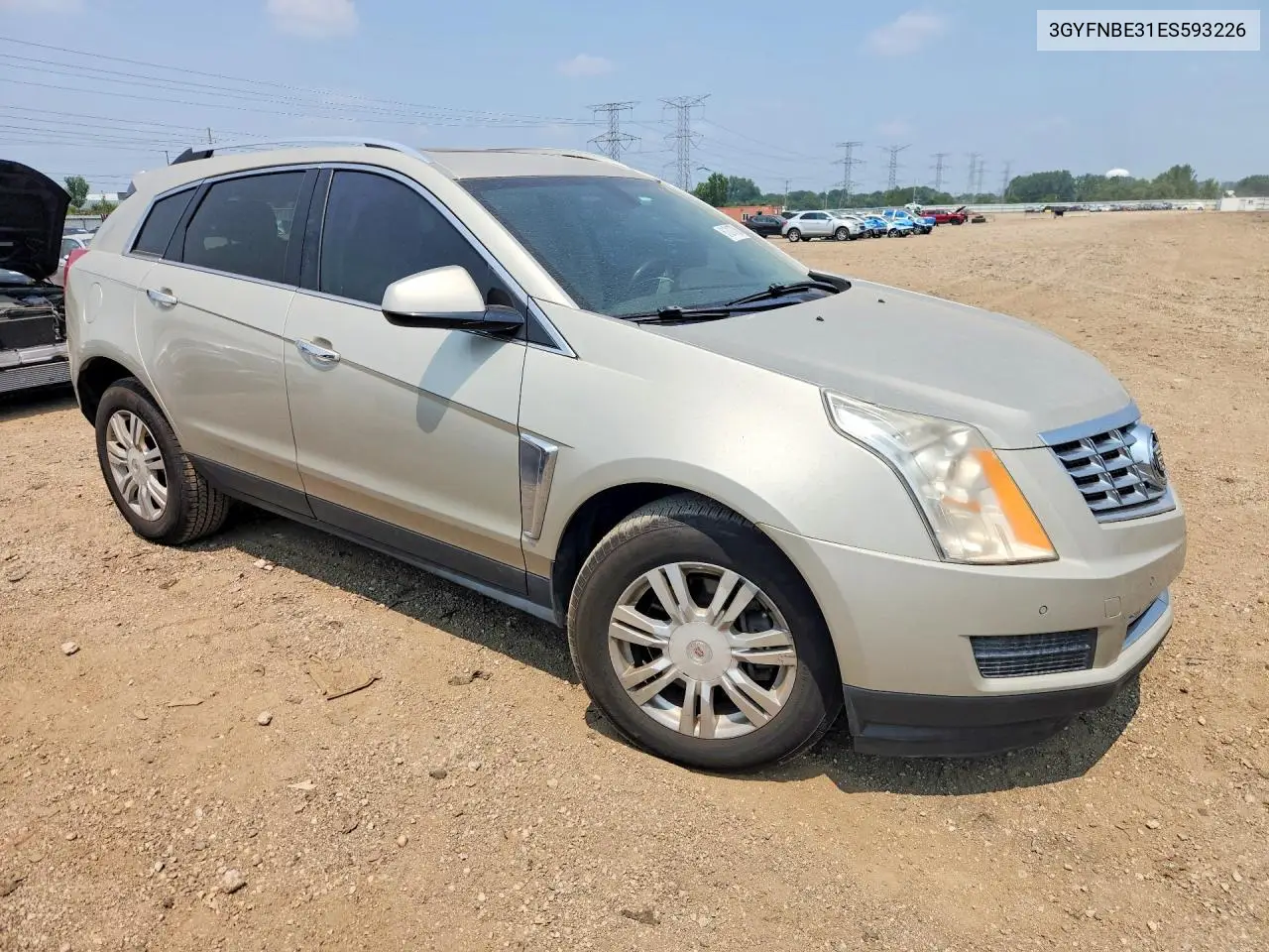 2014 Cadillac Srx Luxury Collection VIN: 3GYFNBE31ES593226 Lot: 61317706