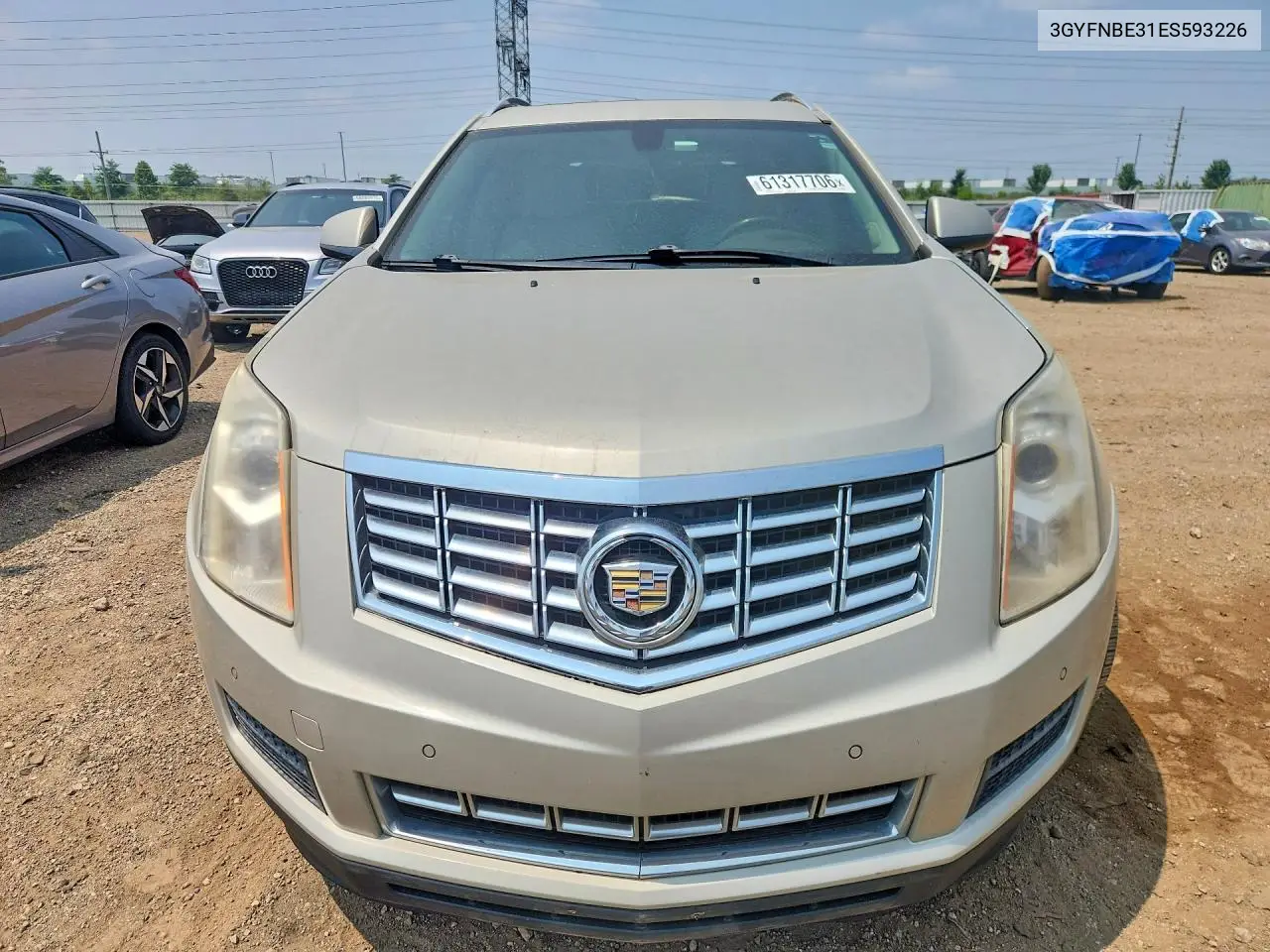 2014 Cadillac Srx Luxury Collection VIN: 3GYFNBE31ES593226 Lot: 61317706