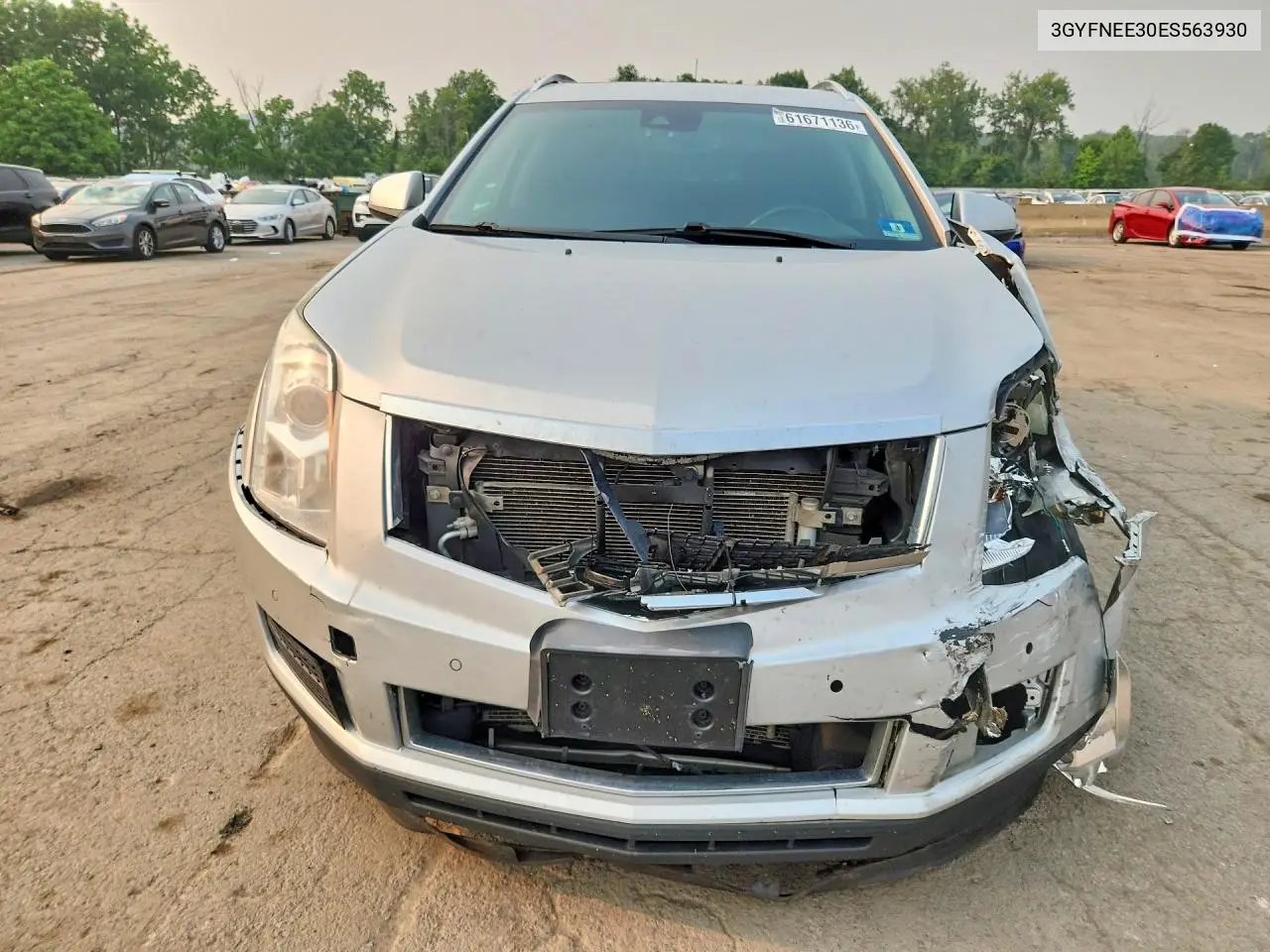 2014 Cadillac Srx Luxury Collection VIN: 3GYFNEE30ES563930 Lot: 61671136