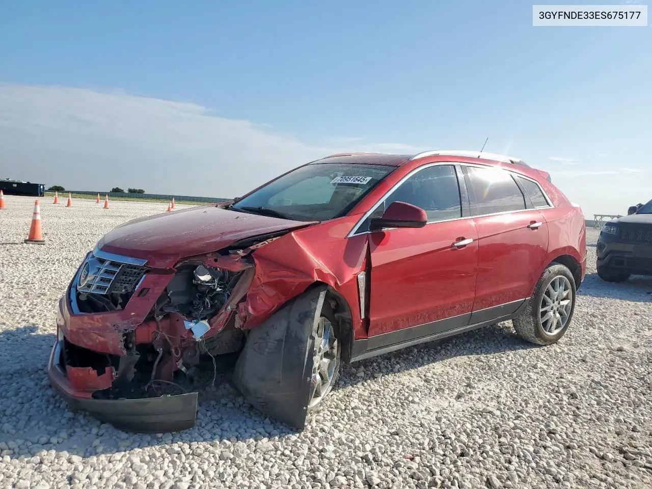3GYFNDE33ES675177 2014 Cadillac Srx Premium Collection