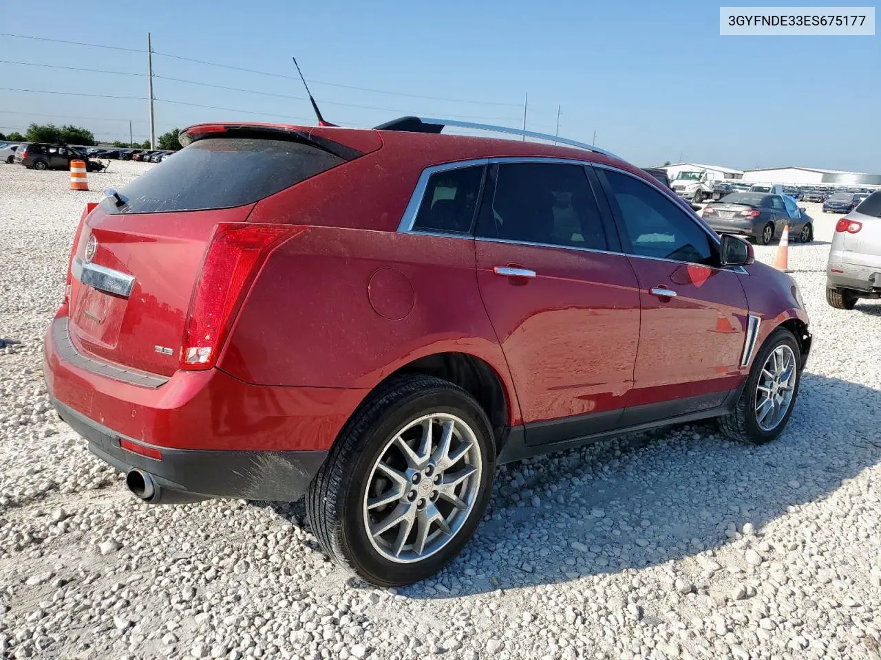 3GYFNDE33ES675177 2014 Cadillac Srx Premium Collection