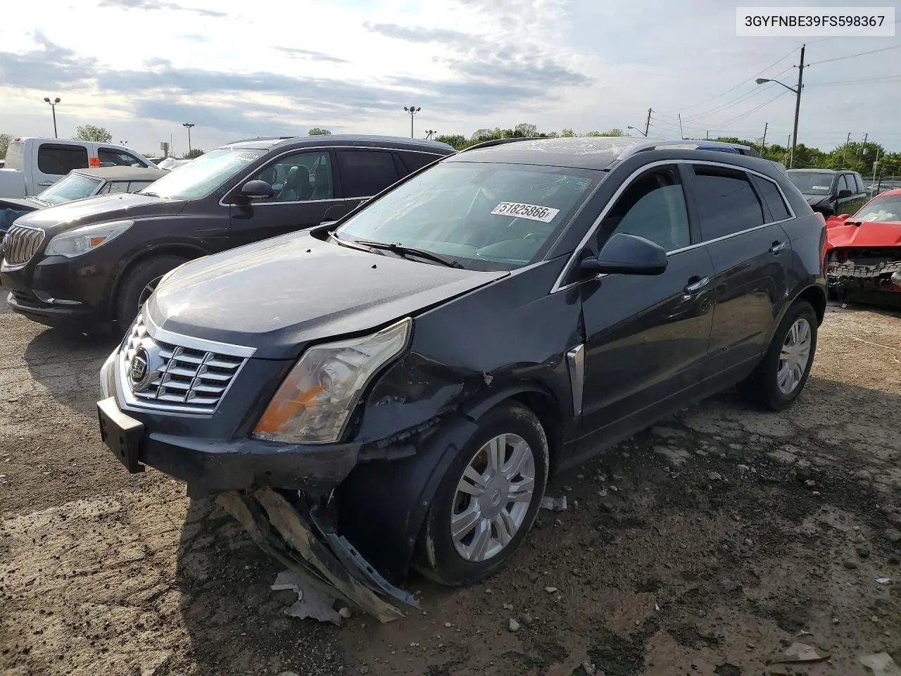 2015 Cadillac Srx Luxury Collection VIN: 3GYFNBE39FS598367 Lot: 51825866