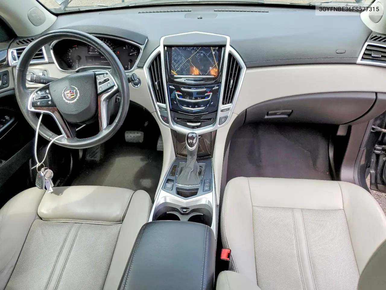 2015 Cadillac Srx Luxury Collection VIN: 3GYFNBE36FS577315 Lot: 59831446