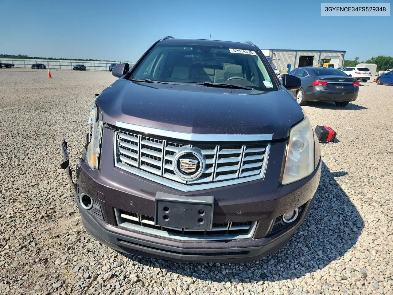 2015 Cadillac Srx Performance Collection VIN: 3GYFNCE34FS529348 Lot: 59874326