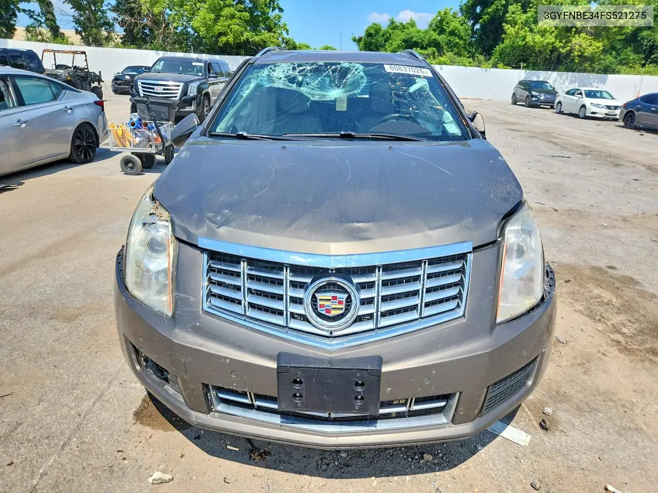 2015 Cadillac Srx VIN: 3GYFNBE34FS521275 Lot: 60837026
