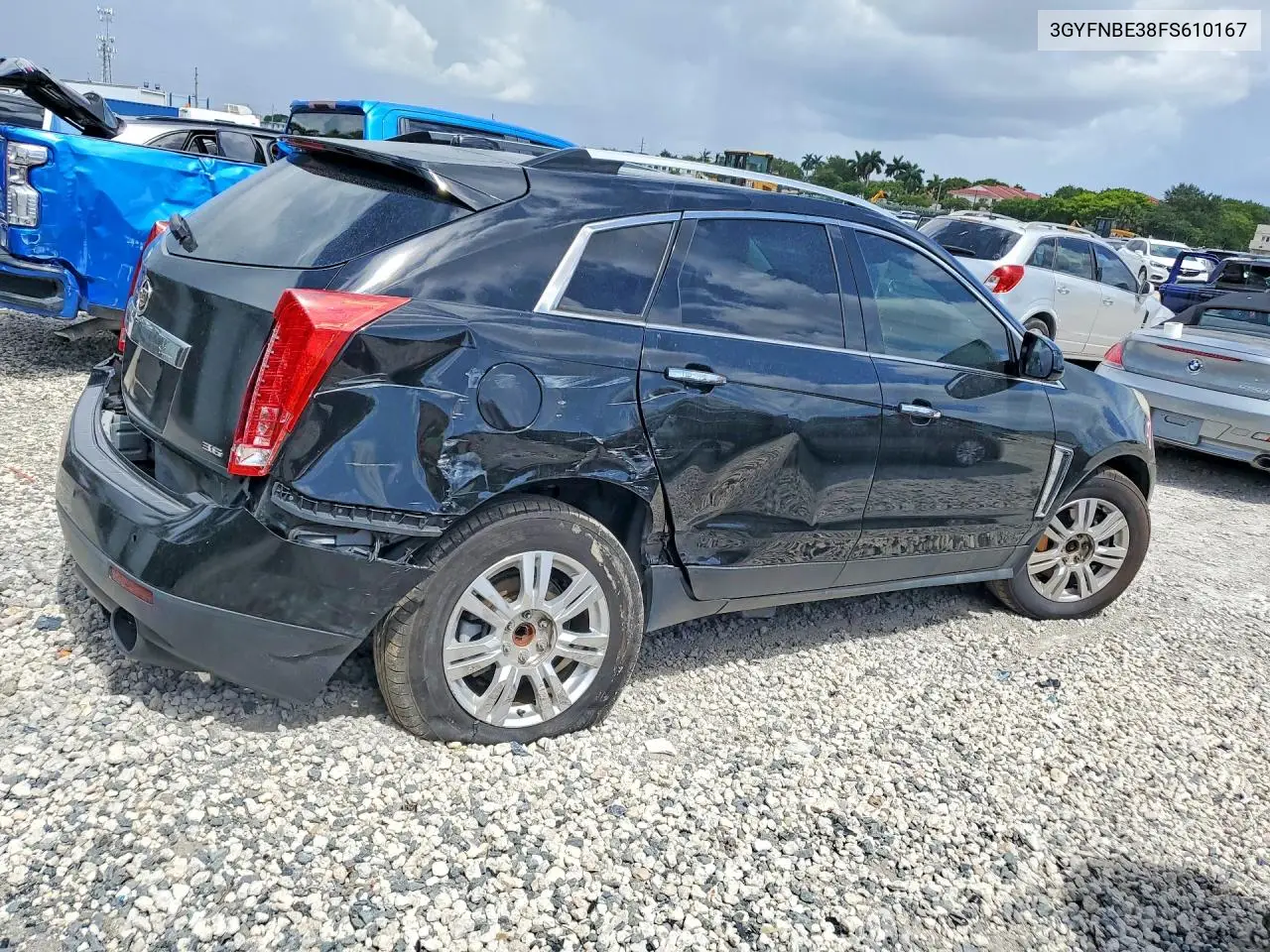 2015 Cadillac Srx Luxury Collection VIN: 3GYFNBE38FS610167 Lot: 61966376