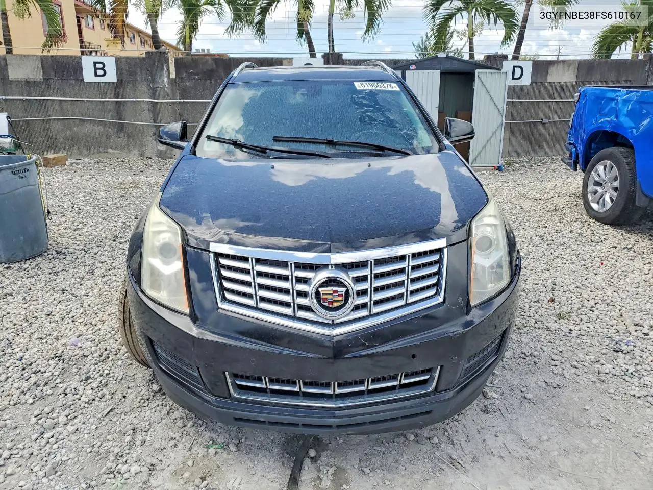 2015 Cadillac Srx Luxury Collection VIN: 3GYFNBE38FS610167 Lot: 61966376