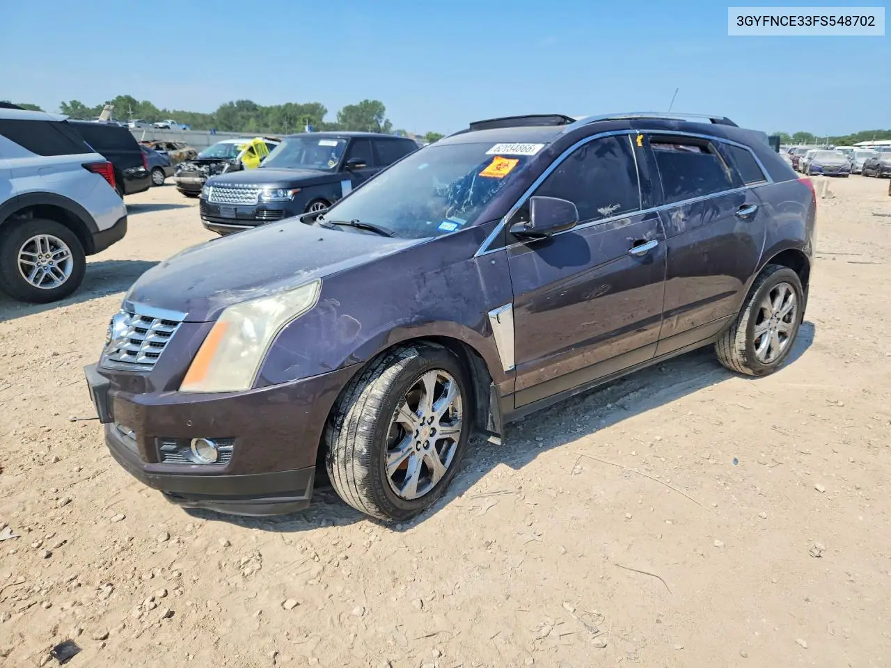 2015 Cadillac Srx Performance Collection VIN: 3GYFNCE33FS548702 Lot: 62034866