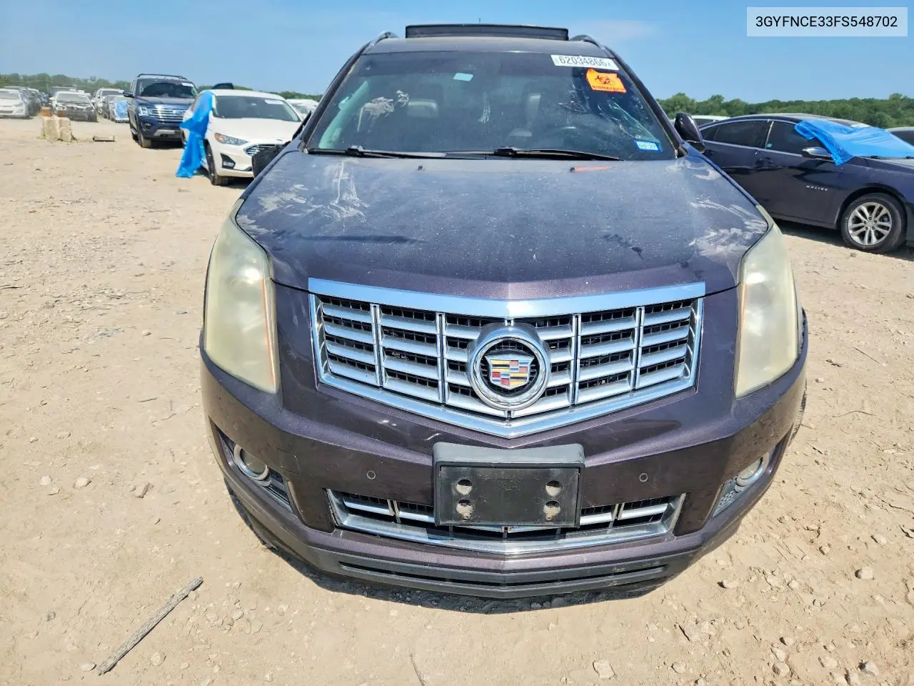 2015 Cadillac Srx Performance Collection VIN: 3GYFNCE33FS548702 Lot: 62034866