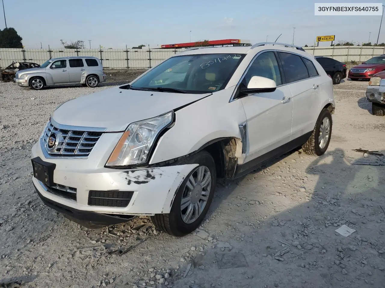 3GYFNBE3XFS640755 2015 Cadillac Srx Luxury Collection