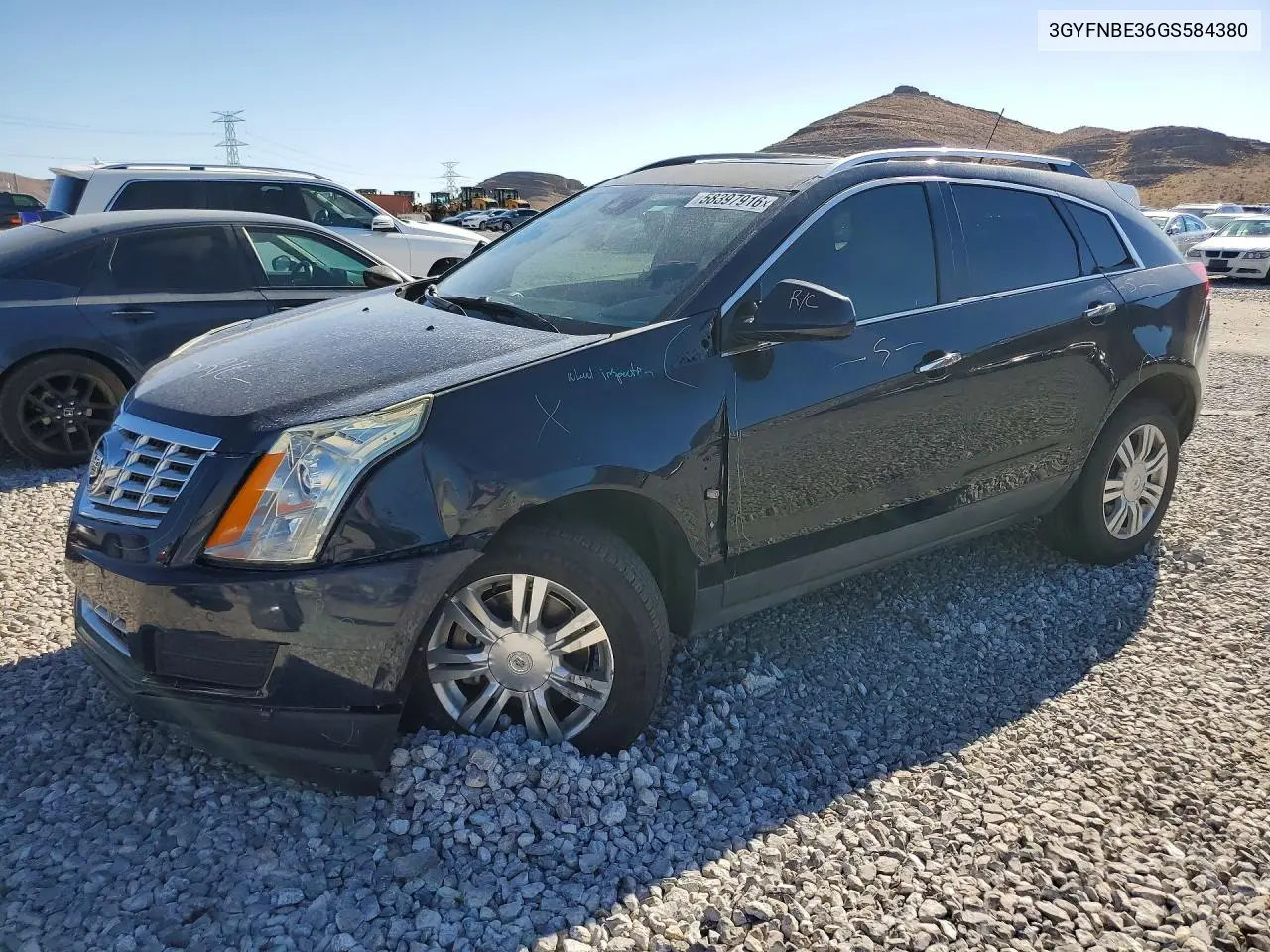 2016 Cadillac Srx Luxury Collection VIN: 3GYFNBE36GS584380 Lot: 58397916