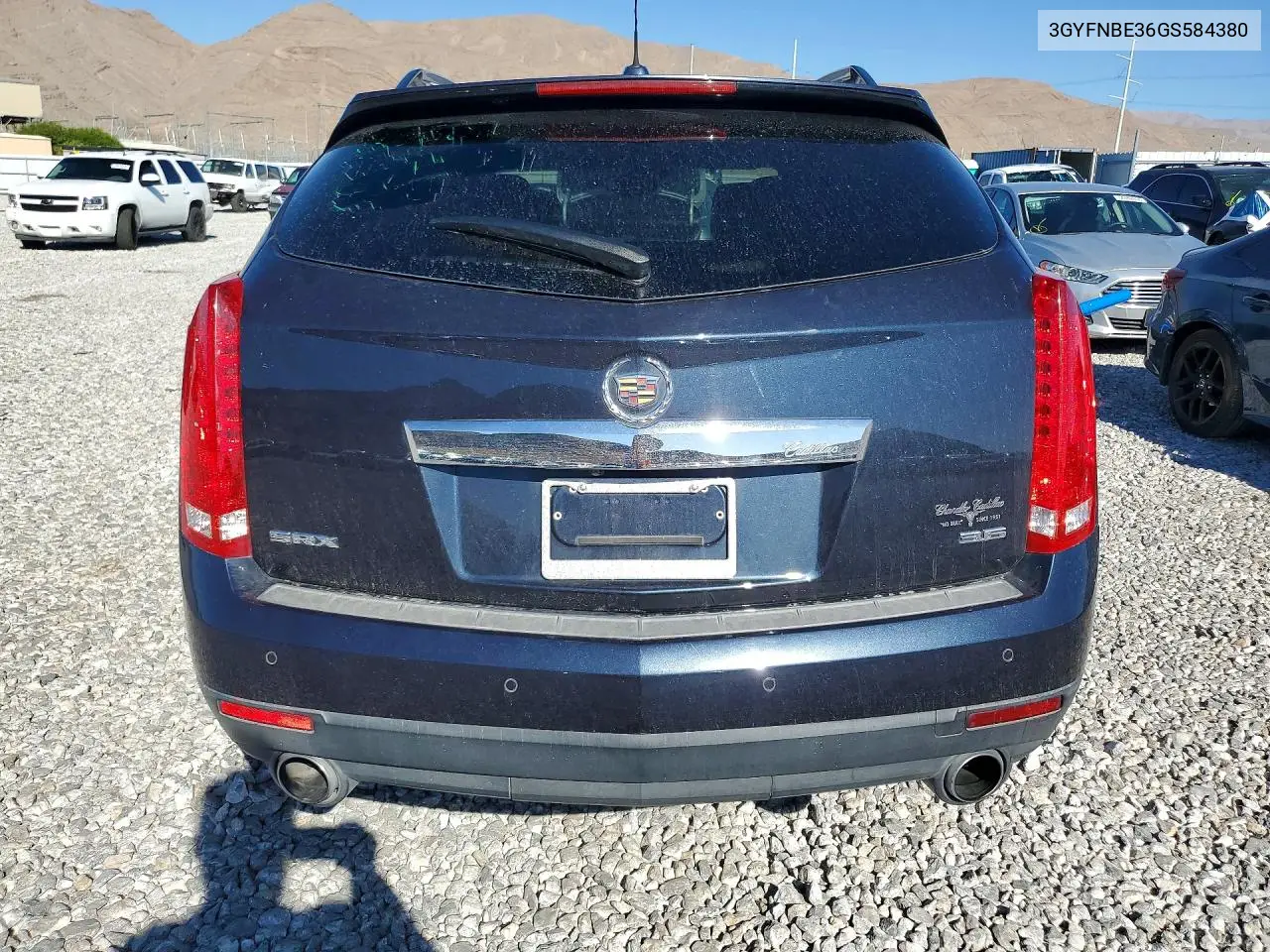 2016 Cadillac Srx Luxury Collection VIN: 3GYFNBE36GS584380 Lot: 58397916