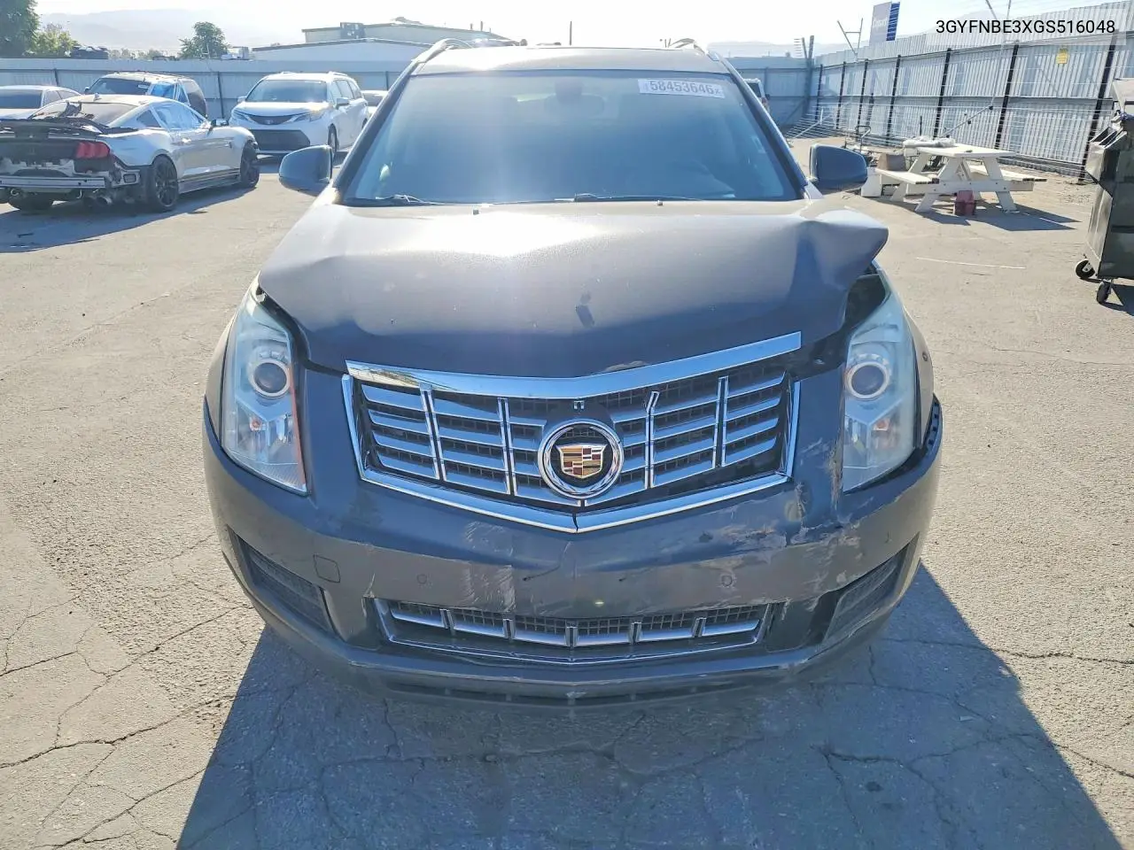 2016 Cadillac Srx Luxury Collection VIN: 3GYFNBE3XGS516048 Lot: 58453646