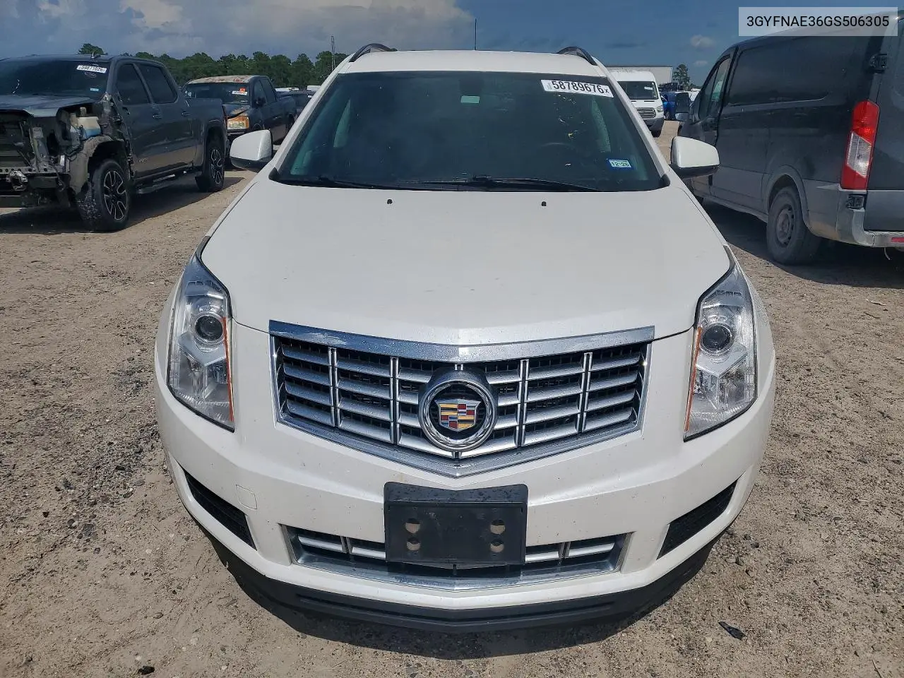 2016 Cadillac Srx VIN: 3GYFNAE36GS506305 Lot: 58789676
