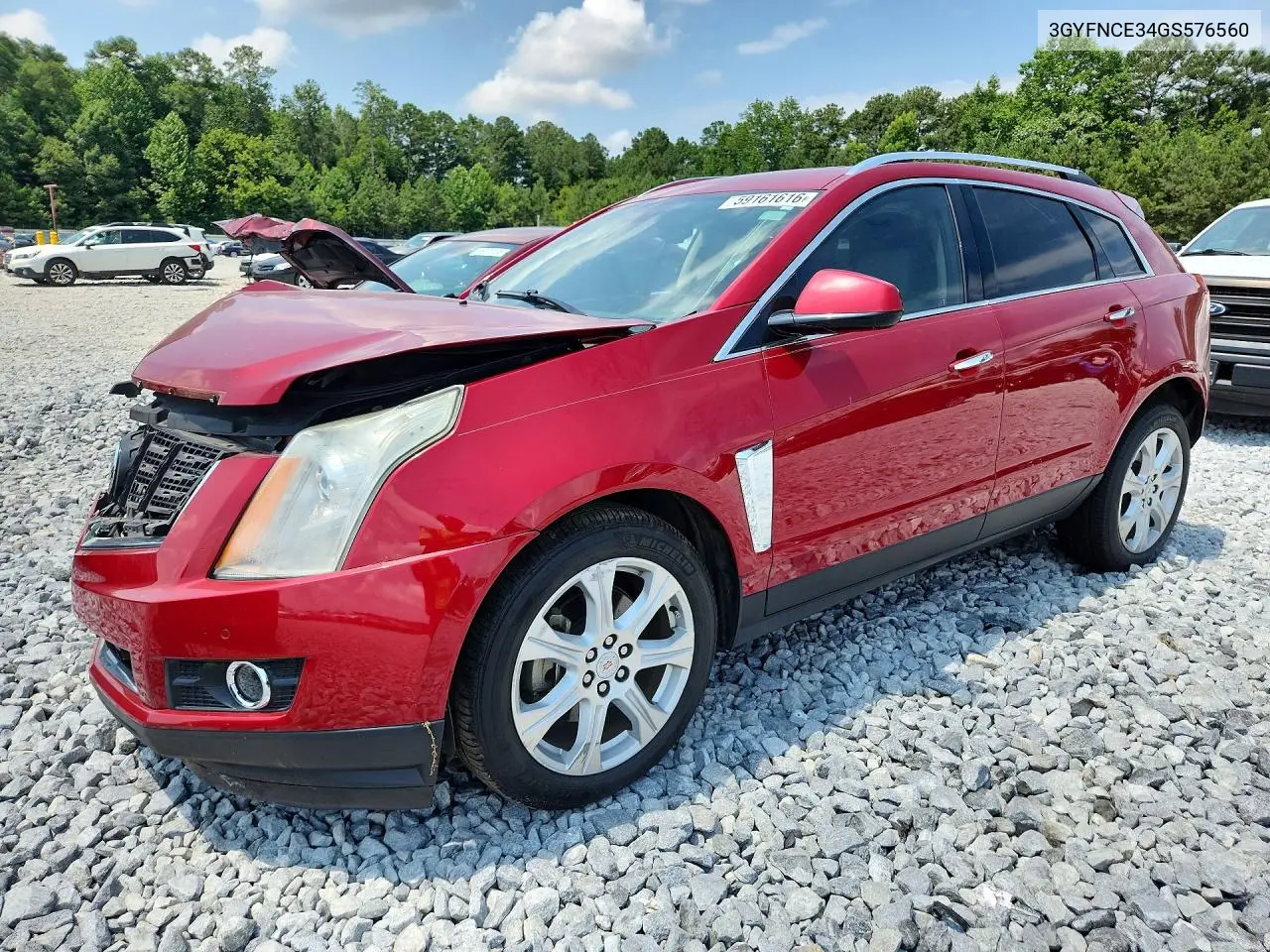 2016 Cadillac Srx Performance Collection VIN: 3GYFNCE34GS576560 Lot: 59161616