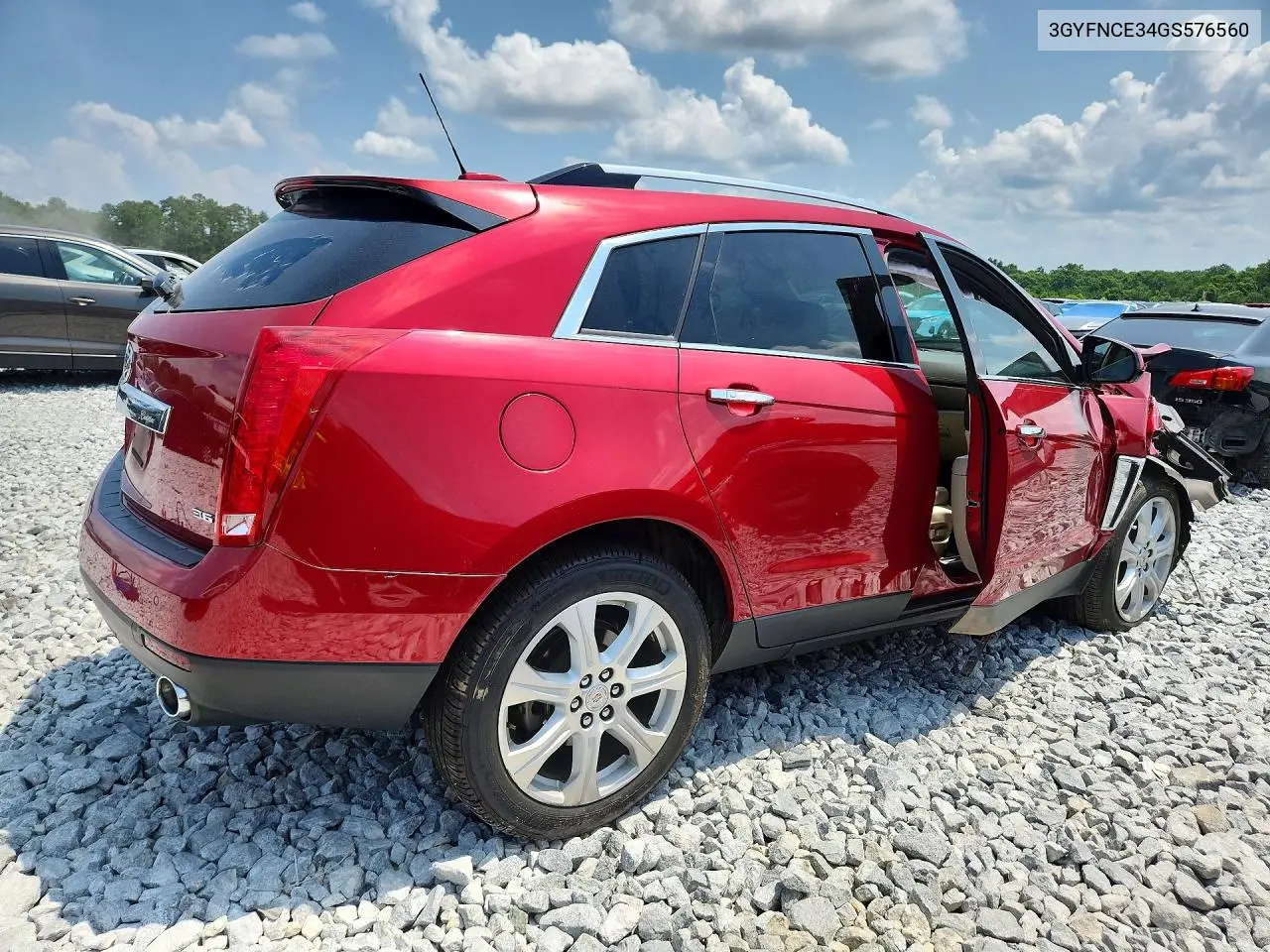 2016 Cadillac Srx Performance Collection VIN: 3GYFNCE34GS576560 Lot: 59161616