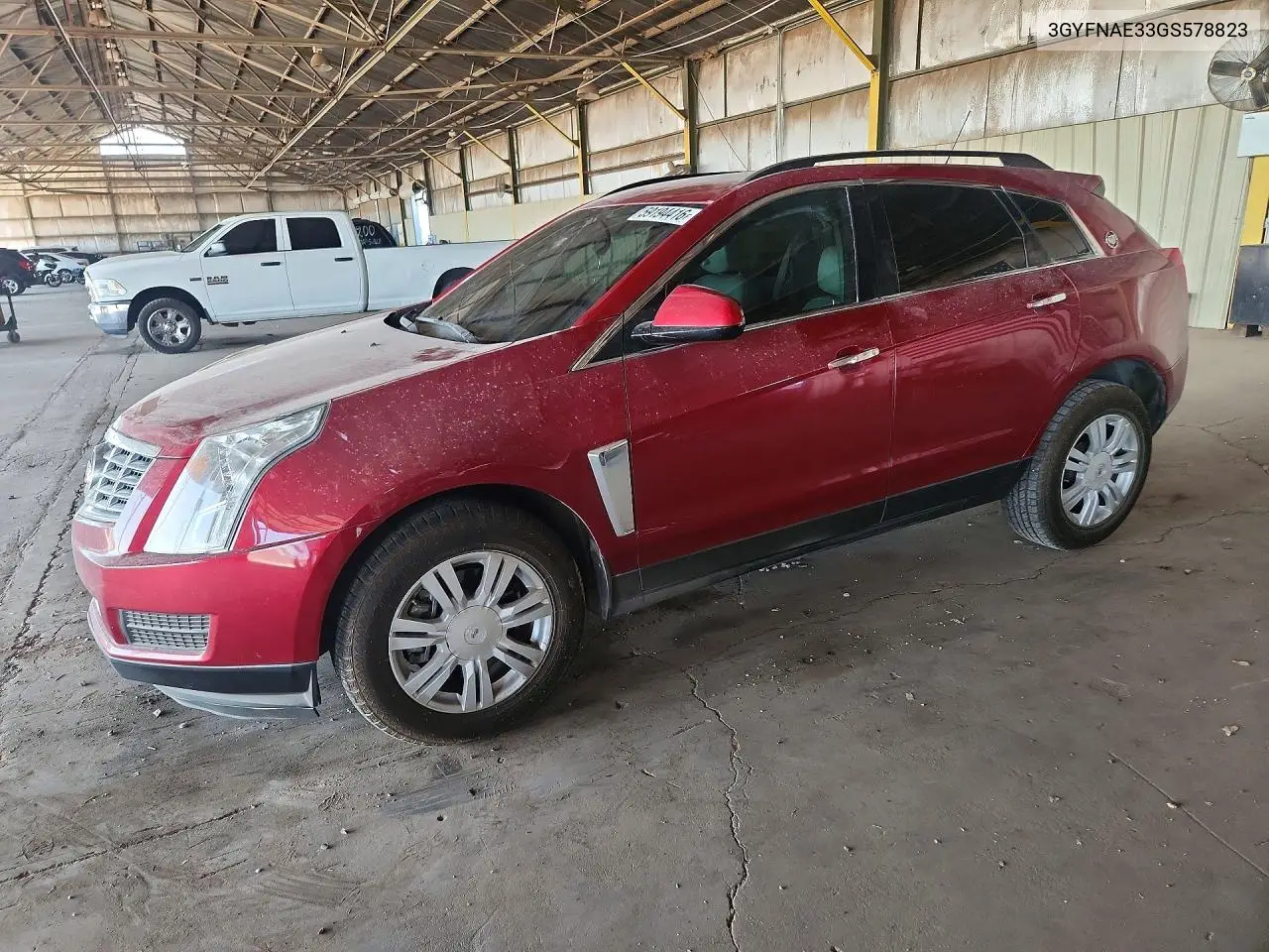 2016 Cadillac Srx VIN: 3GYFNAE33GS578823 Lot: 59194416