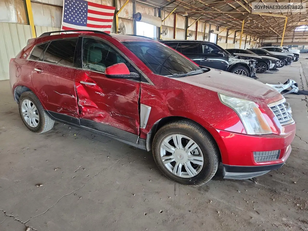 2016 Cadillac Srx VIN: 3GYFNAE33GS578823 Lot: 59194416