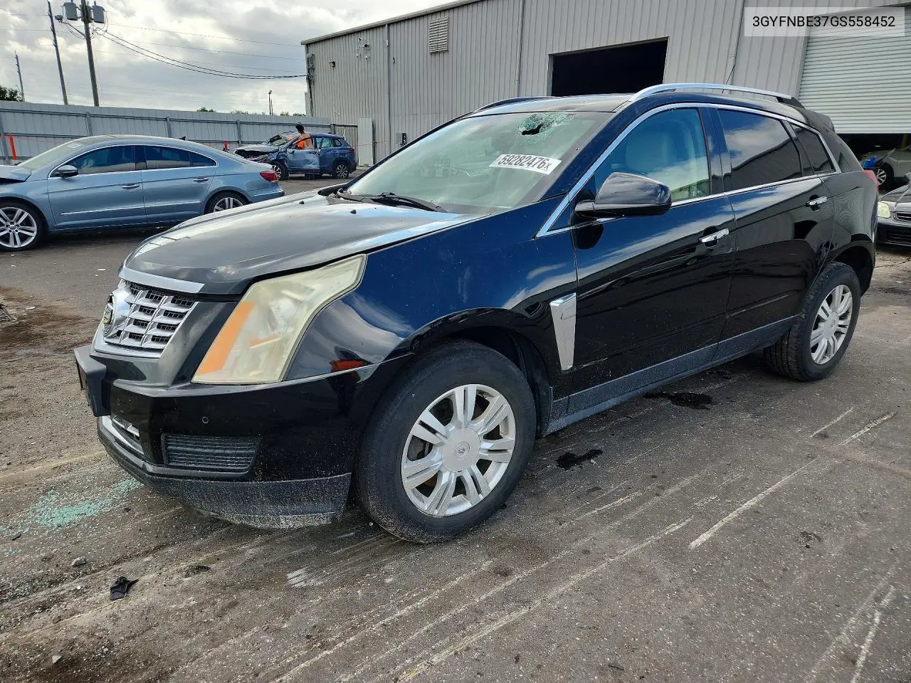 2016 Cadillac Srx Luxury Collection VIN: 3GYFNBE37GS558452 Lot: 59282476