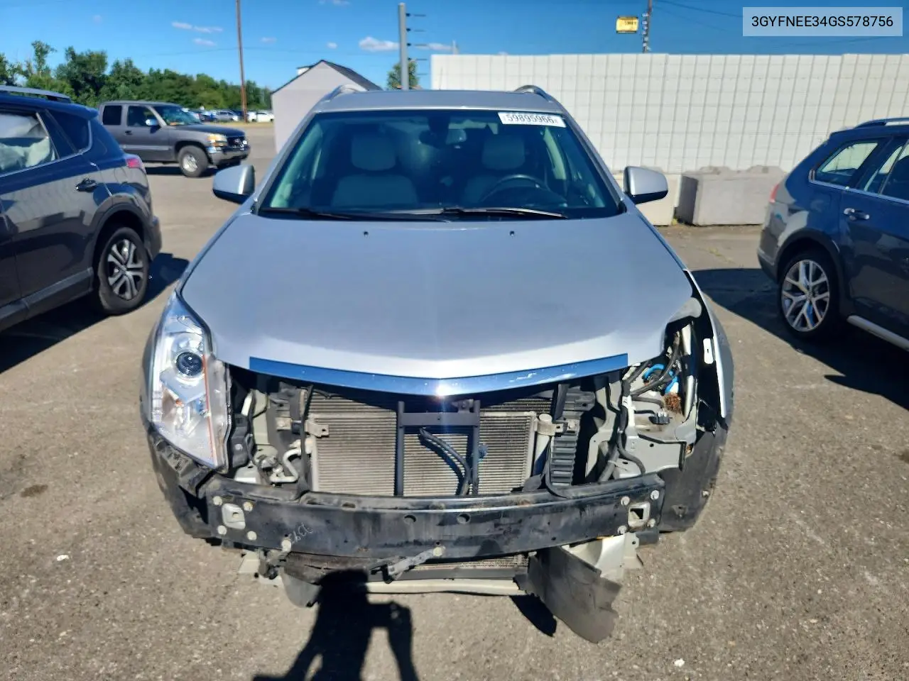 2016 Cadillac Srx Luxury Collection VIN: 3GYFNEE34GS578756 Lot: 59895966