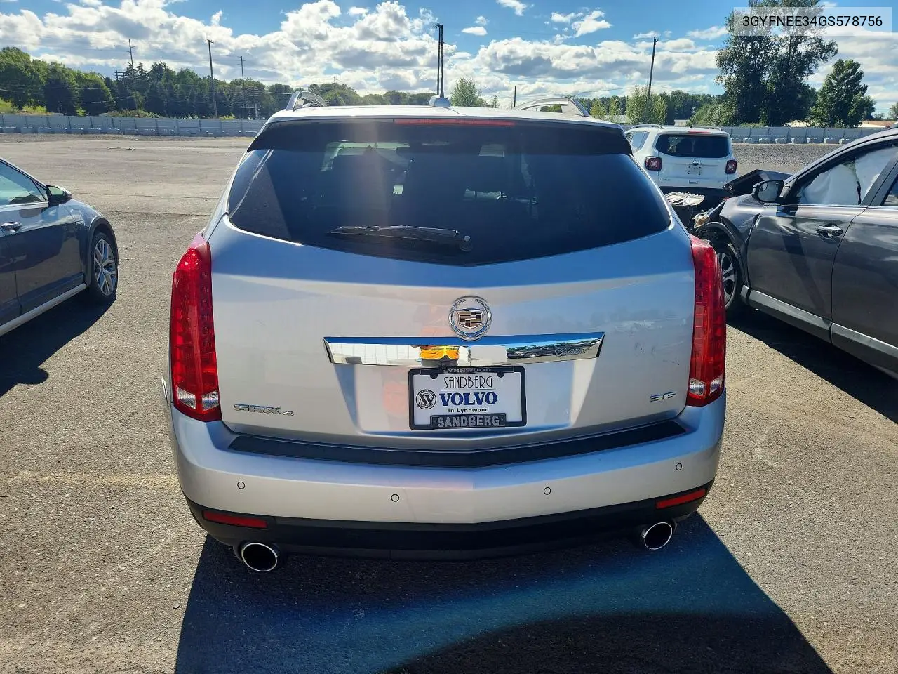 2016 Cadillac Srx Luxury Collection VIN: 3GYFNEE34GS578756 Lot: 59895966