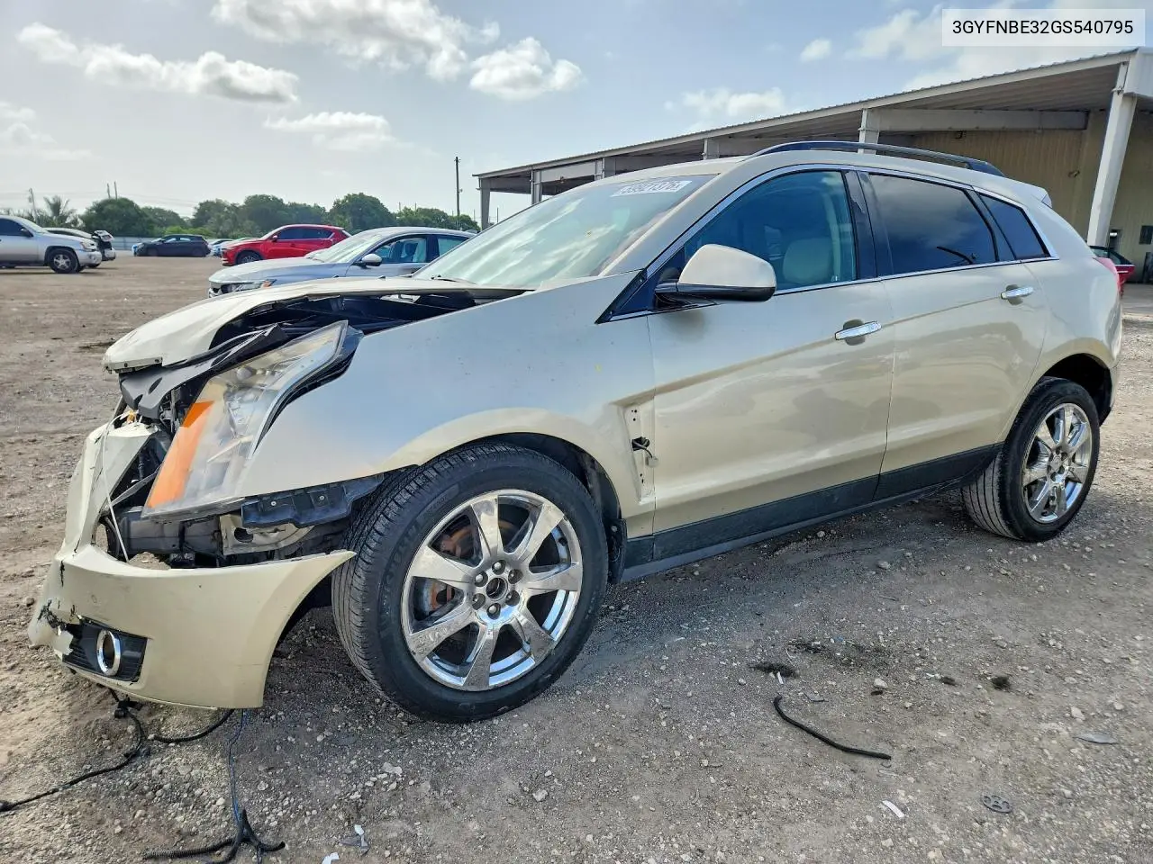 2016 Cadillac Srx Luxury Collection VIN: 3GYFNBE32GS540795 Lot: 59921376