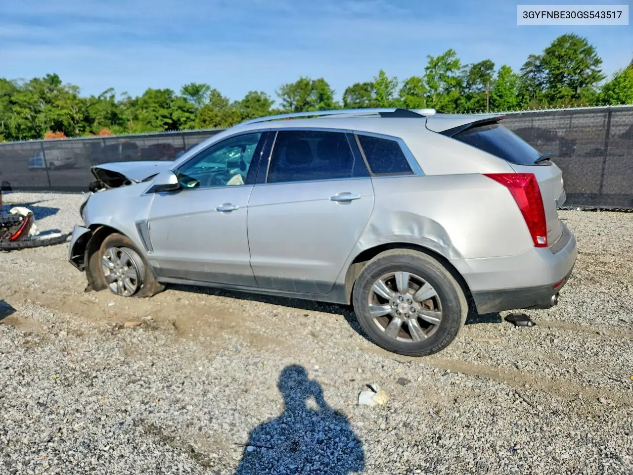 2016 Cadillac Srx Luxury Collection VIN: 3GYFNBE30GS543517 Lot: 60519816
