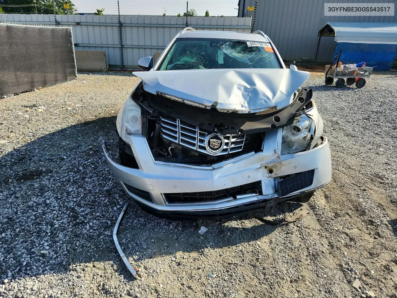2016 Cadillac Srx Luxury Collection VIN: 3GYFNBE30GS543517 Lot: 60519816