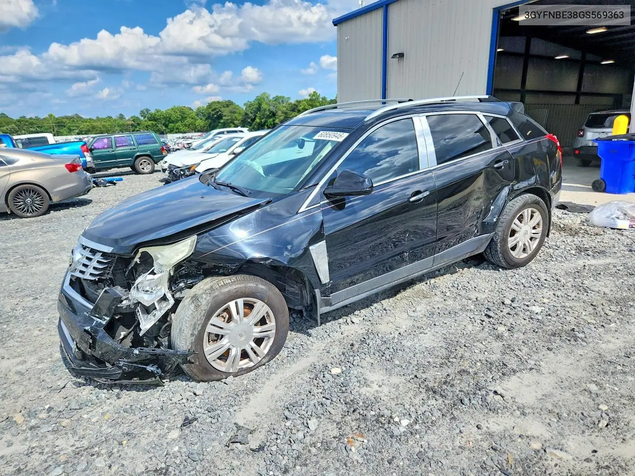 2016 Cadillac Srx Luxury Collection VIN: 3GYFNBE38GS569363 Lot: 60850946