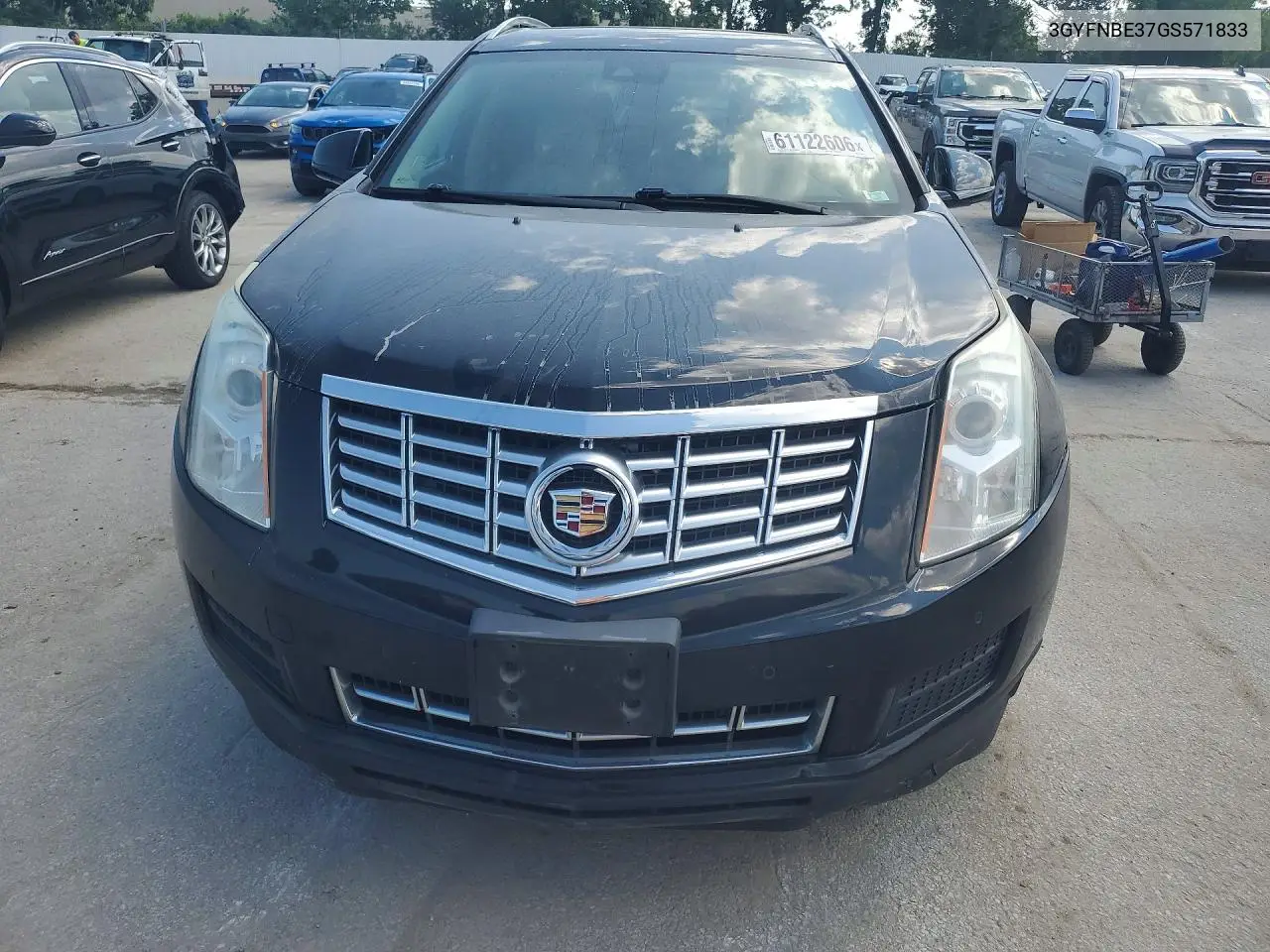 2016 Cadillac Srx Luxury Collection VIN: 3GYFNBE37GS571833 Lot: 61122606