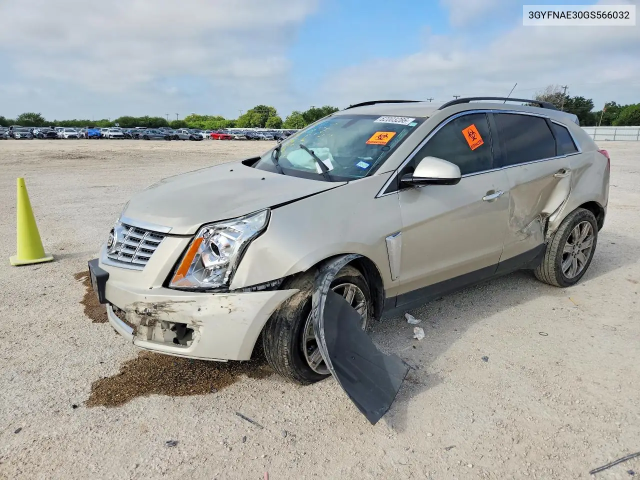 2016 Cadillac Srx VIN: 3GYFNAE30GS566032 Lot: 62003286
